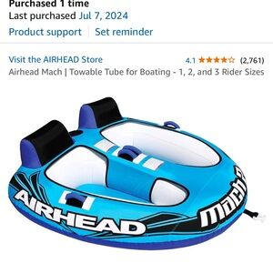 Mach Blue Towable Tube